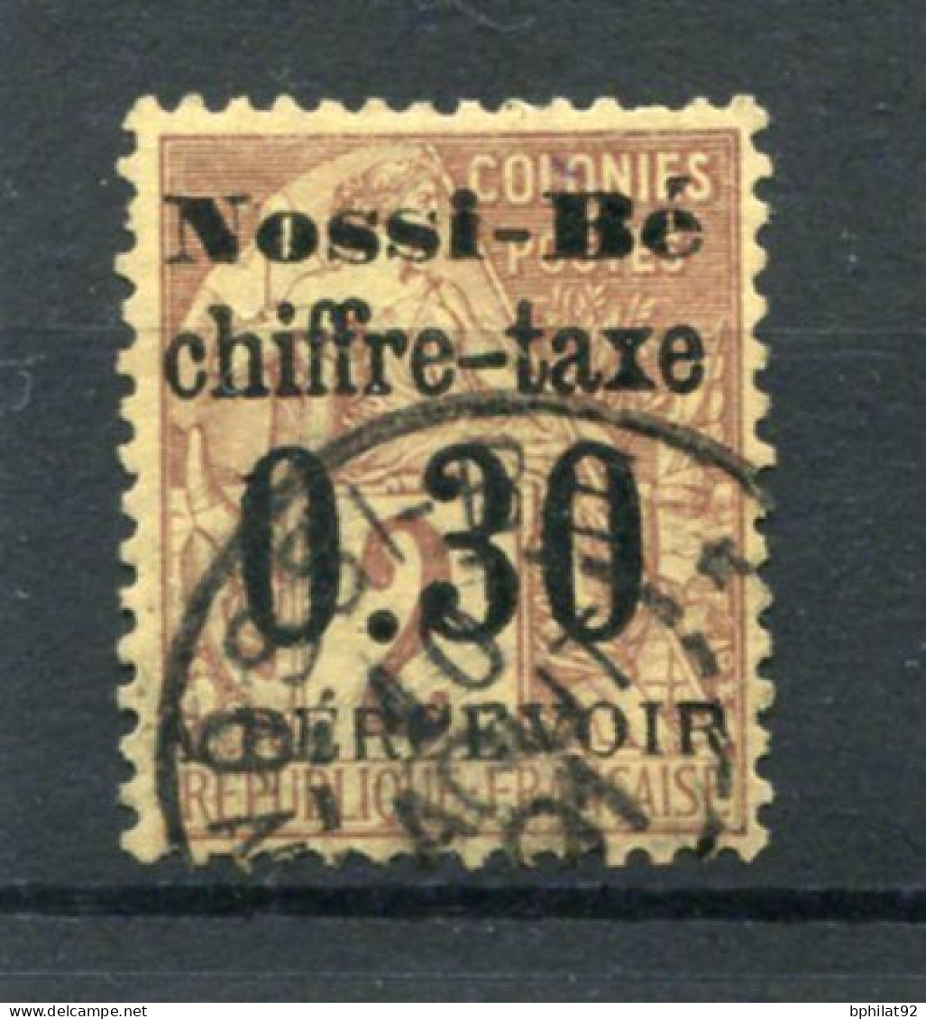 !!! NOSSI-BE, TAXE N°2 OBLITEREE, SIGNEE BRUN - Used Stamps