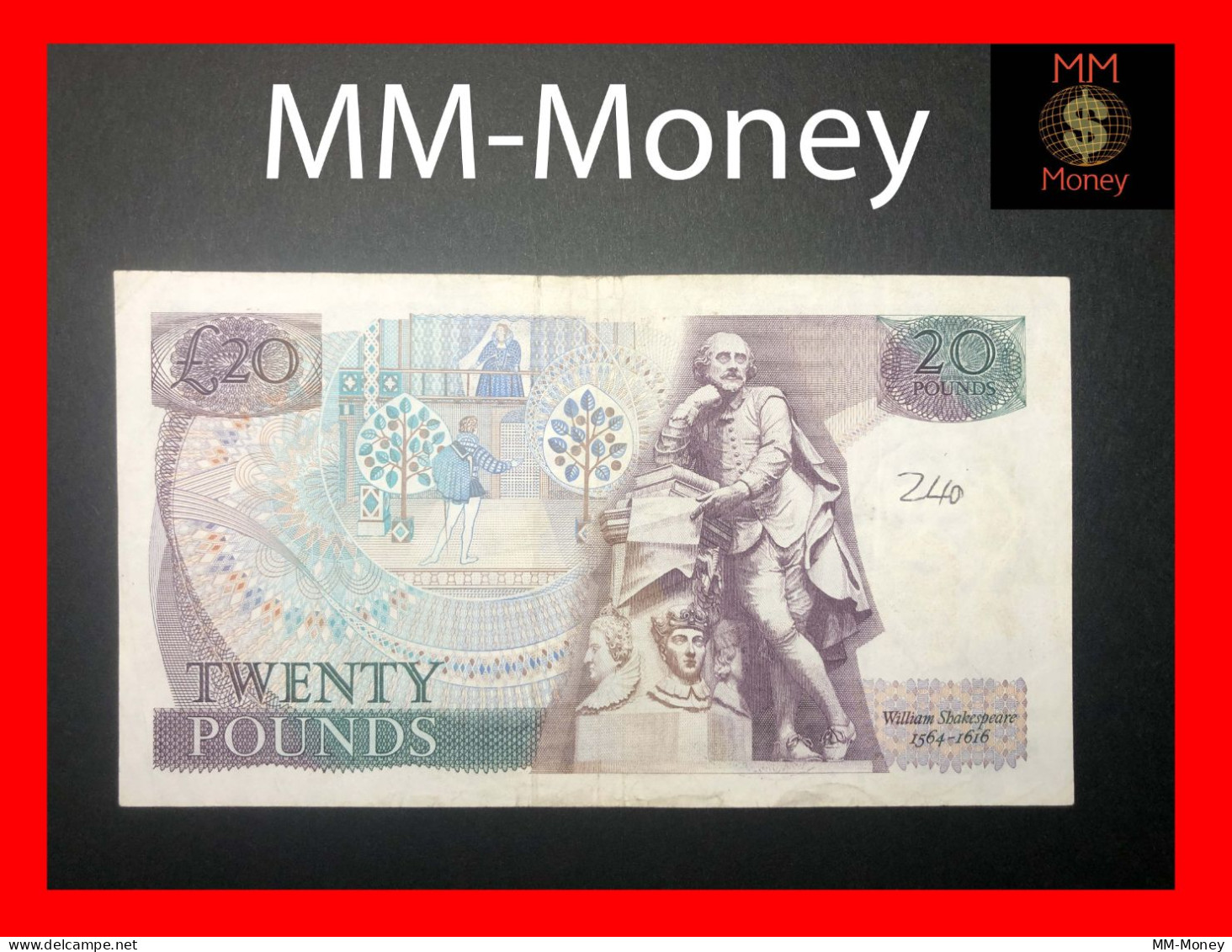 United Kingdom - England - Great Britain  20 £  1984  P. 380    "sig. D.H.F. Somerset"    VF+ - 20 Pounds