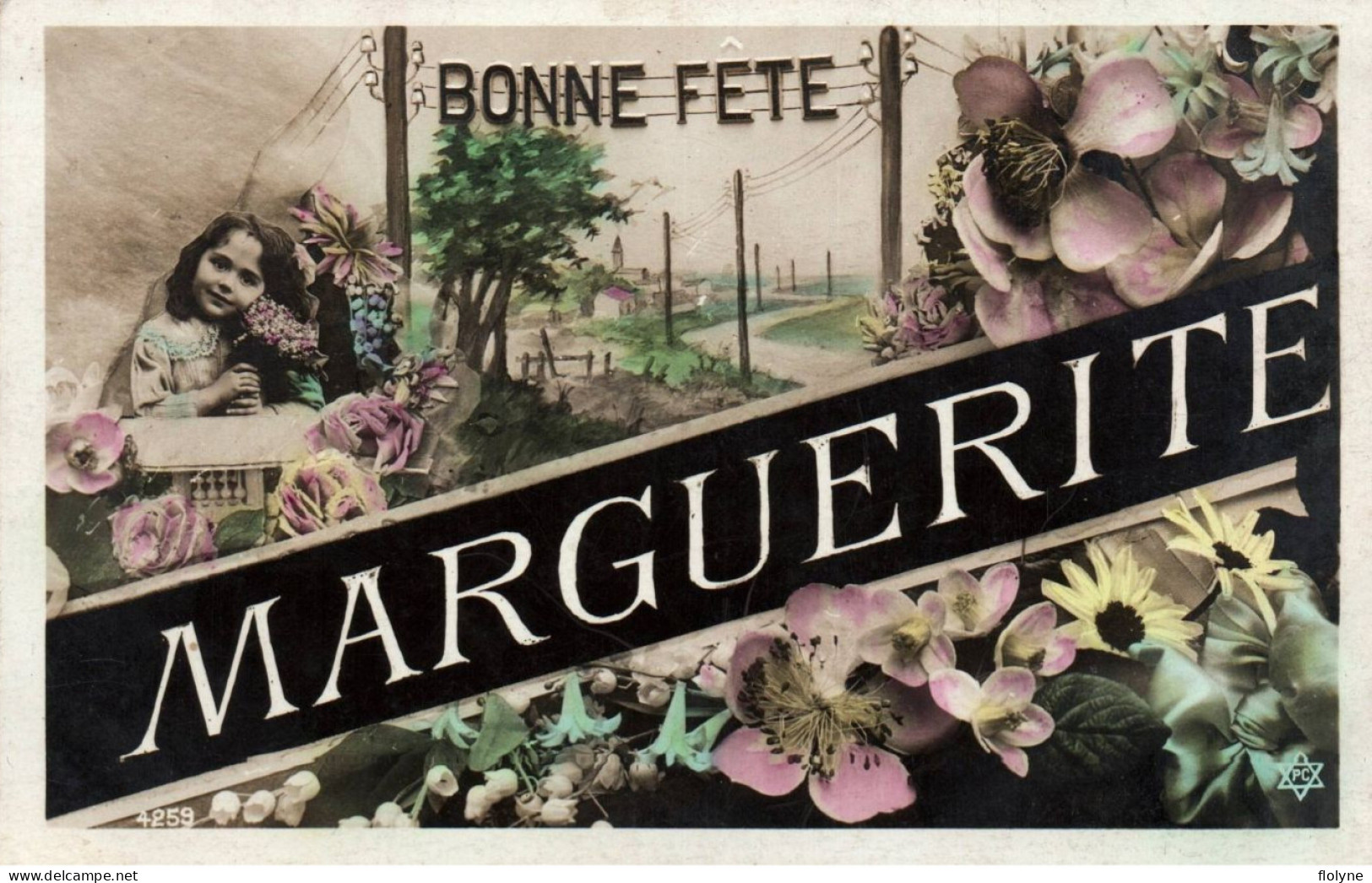 MARGUERITE - Carte Photo - Prénom - Bonne Fête - Name - Firstnames