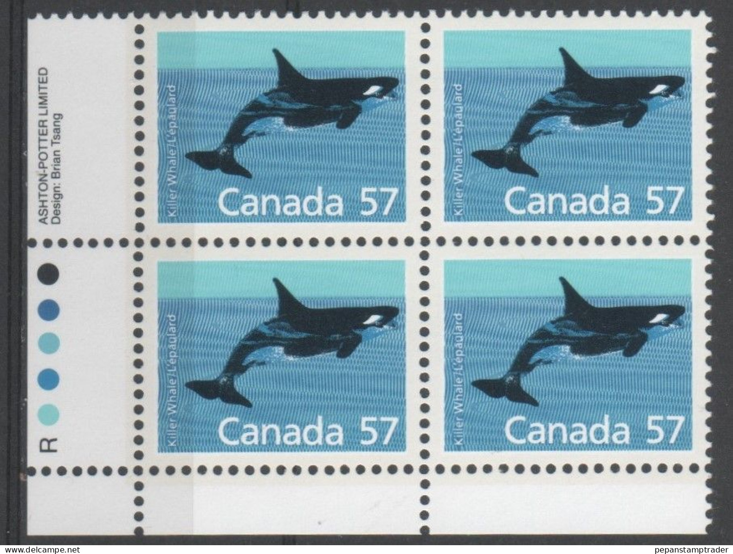 Canada - #1173 - MNH PB Of 4 - Plattennummern & Inschriften