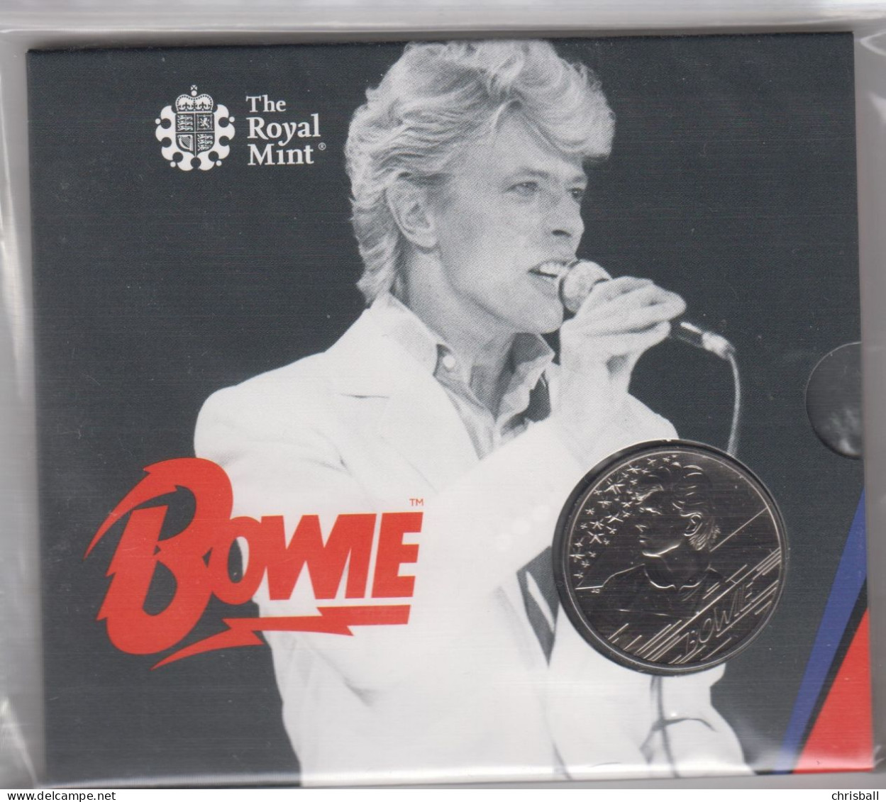 Great Britain UK £5 Five Pound Coin David Bowie - 2020 Royal Mint Pack - 5 Pond