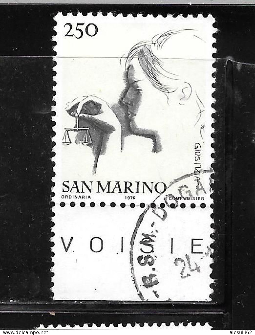 SAN MARINO Yv N. 914 U. N. 959 Anno 1976 Usato - Gebruikt