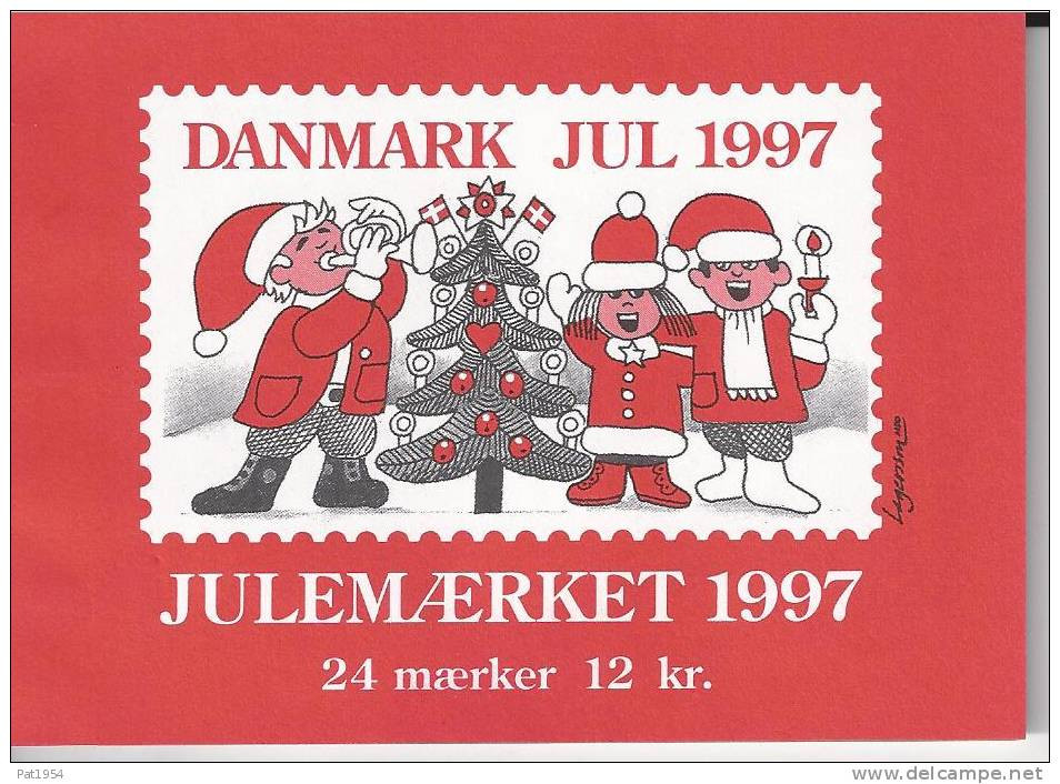 Carnet De Vignettes De Noël Du Danemark De 1997 - Errors, Freaks & Oddities (EFO)