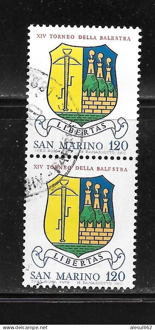 SAN MARINO Yv N. 974 U. N. 1024 Anno 1979 Usato - Used Stamps