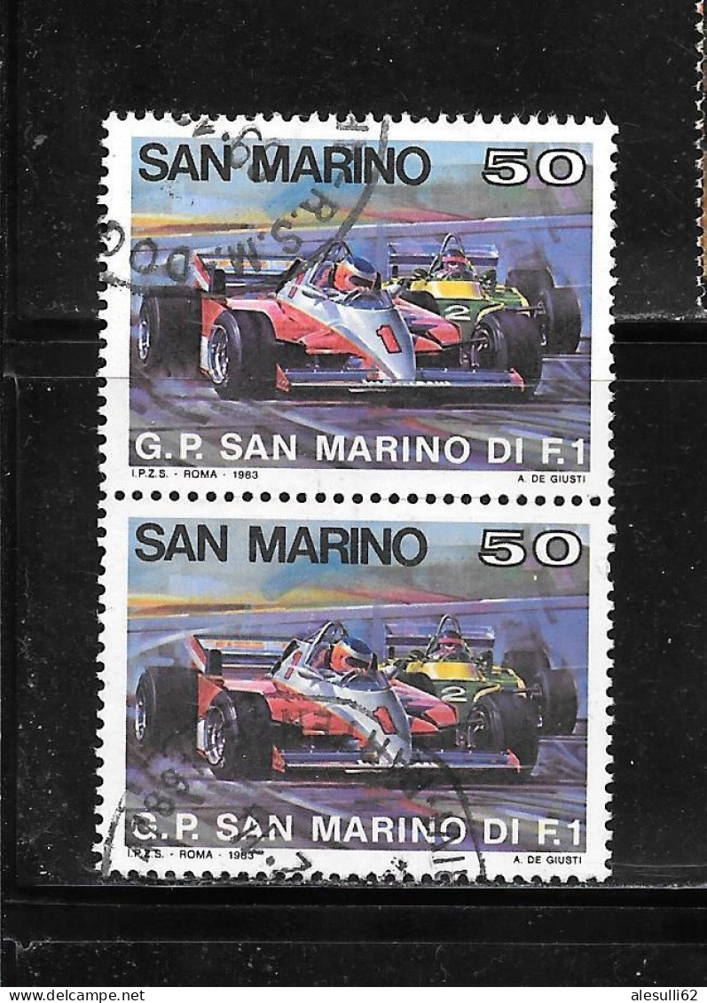 SAN MARINO Yv N. 1078 U. N. 1123 Formula 1, Anno 1983 Usato - Usados