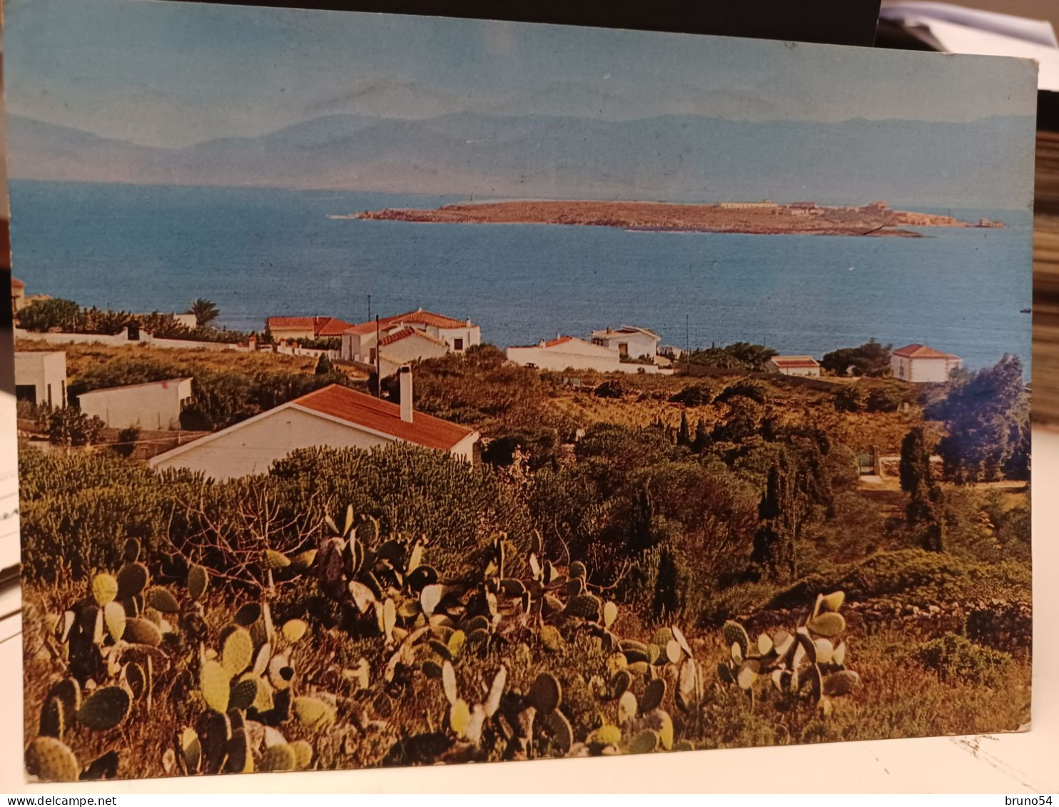 2 Cartoline Isola S.Pietro Carloforte  Prov Carbonia Iglesias  ,isola Piana Vista Da Taccarossa - Carbonia
