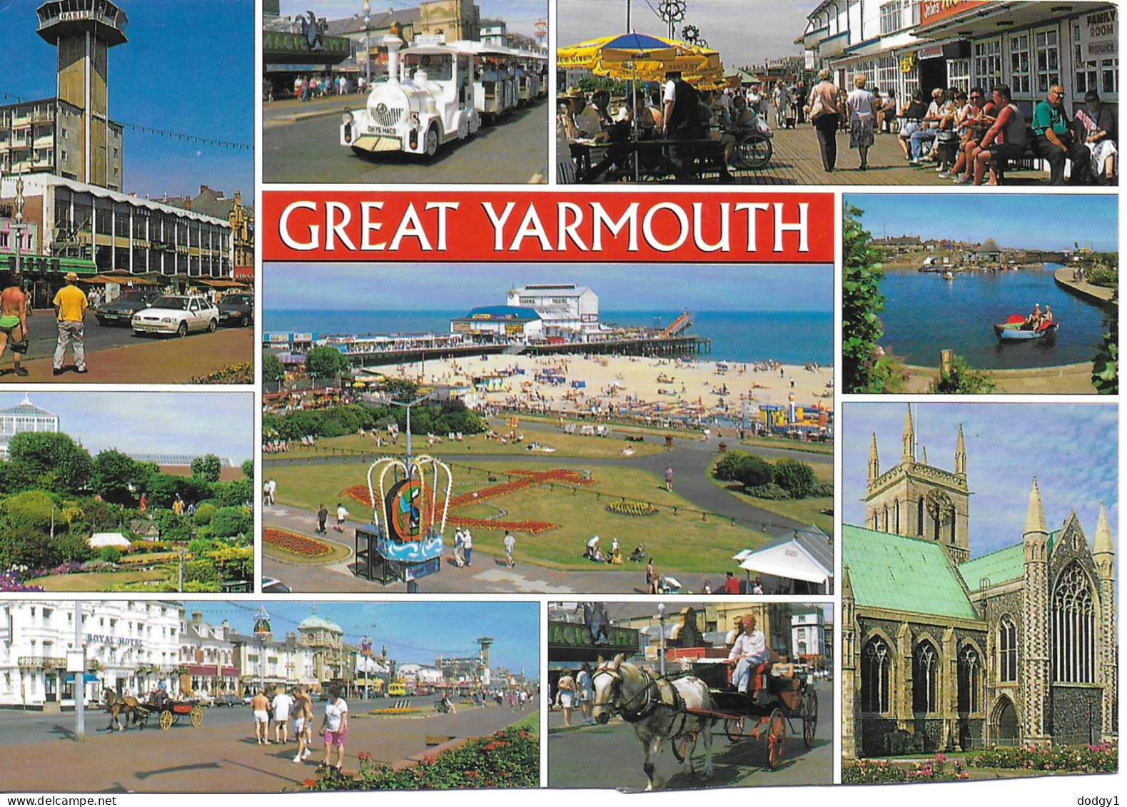 SCENES FROM GREAT YARMOUTH, NORFOLK, ENGLAND. UNUSED POSTCARD   Wp5 - Great Yarmouth