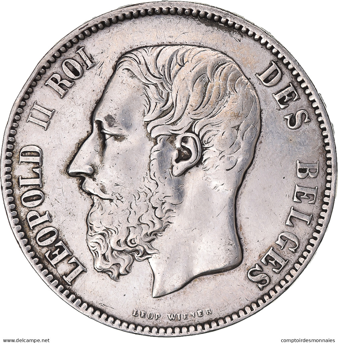 Monnaie, Belgique, Leopold II, 5 Francs, 5 Frank, 1872, TTB, Argent, KM:24 - 5 Francs