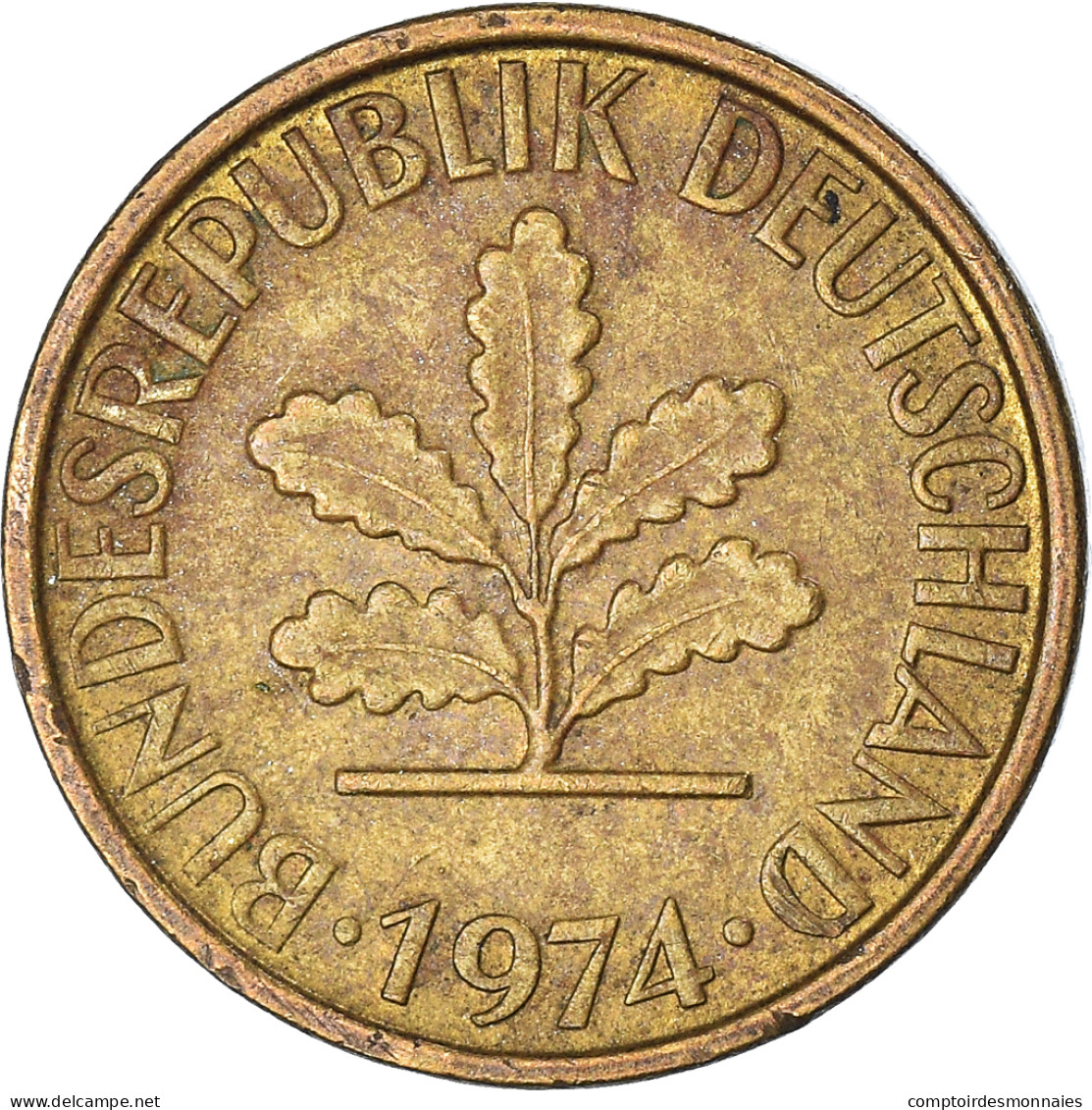 Monnaie, République Fédérale Allemande, 5 Pfennig, 1974 - 5 Pfennig