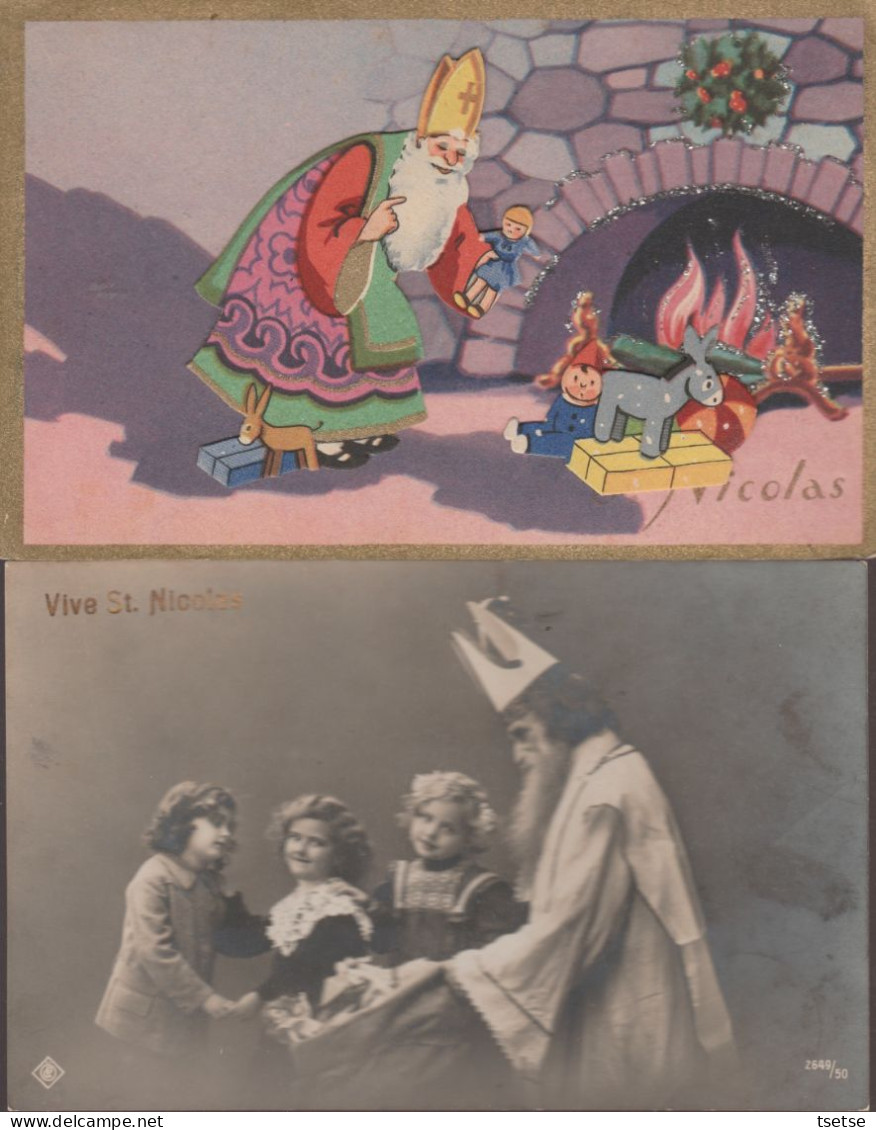 St Nicolas / Sinterklaas / Santa Claus / Kerstman - Lot De 21 Cartes Postales , Toutes époques - Saint-Nicholas Day