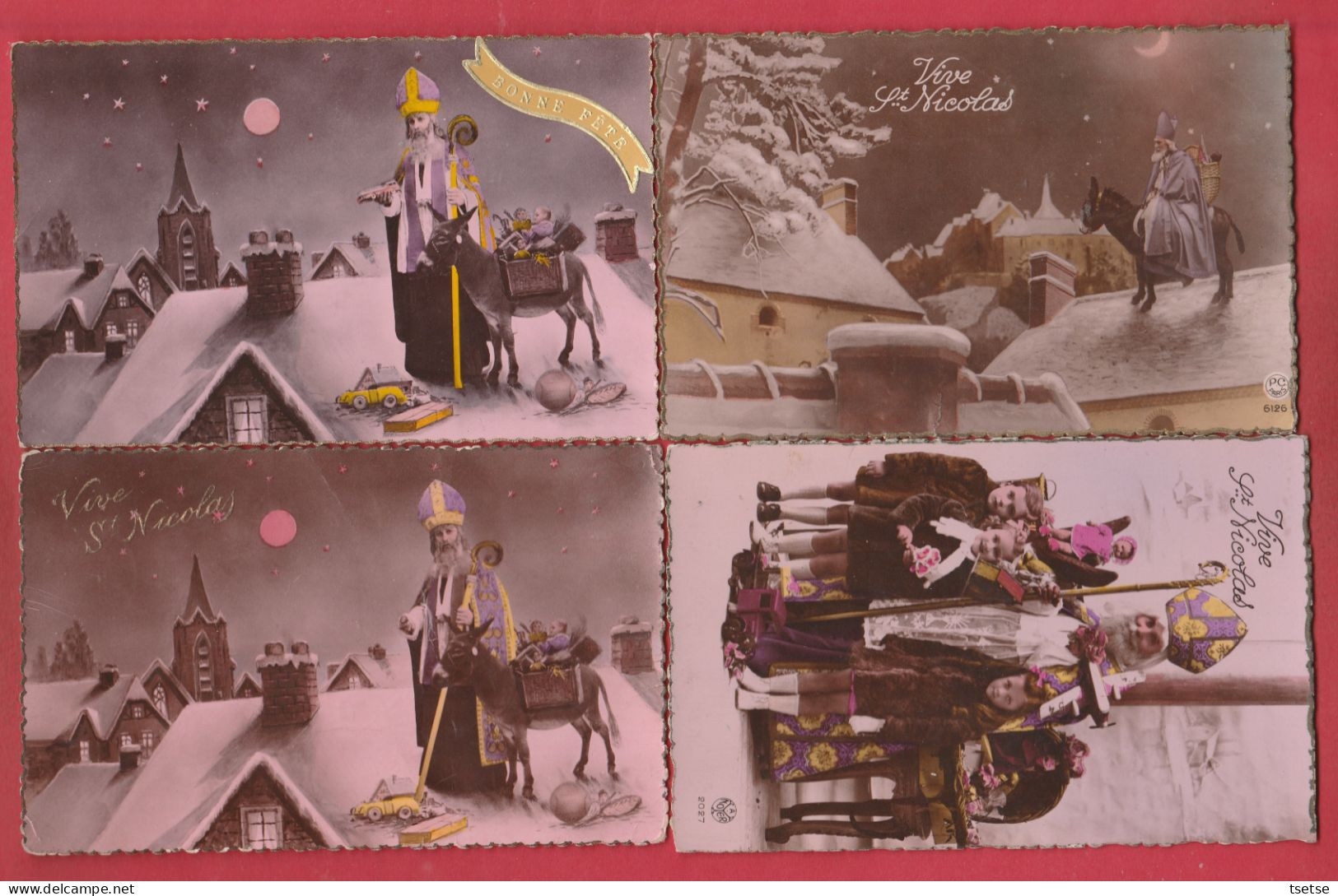 St Nicolas / Sinterklaas / Santa Claus / Kerstman - Lot De 21 Cartes Postales , Toutes époques - Nikolaus