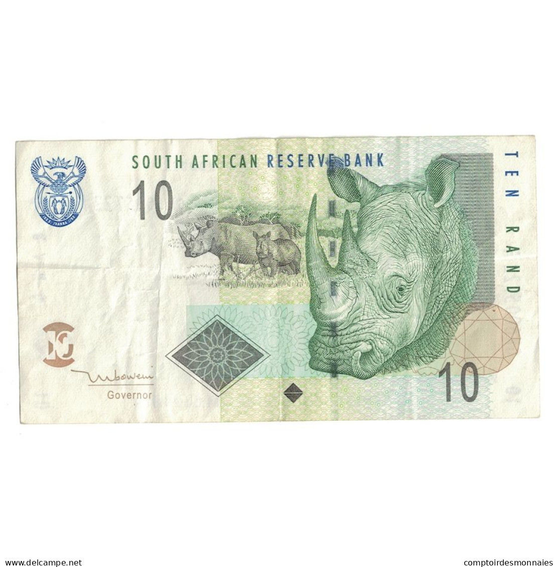 Billet, Afrique Du Sud, 10 Rand, 1993, KM:123a, TTB - Afrique Du Sud