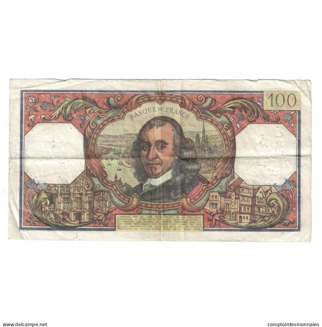 France, 100 Francs, Corneille, 1967, O.282, TB, Fayette:65.19, KM:149c - 100 F 1964-1979 ''Corneille''