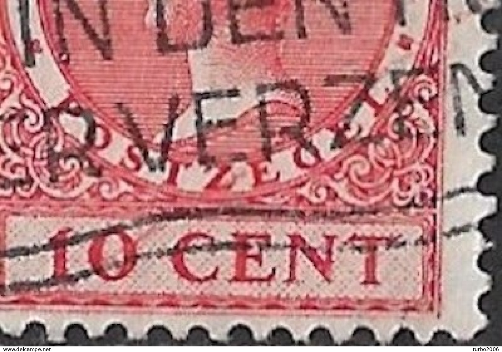 Rode Vegen In 1938 Wilhelmina Type Veth 10 Ct Rood NVPH 182 - Errors & Oddities