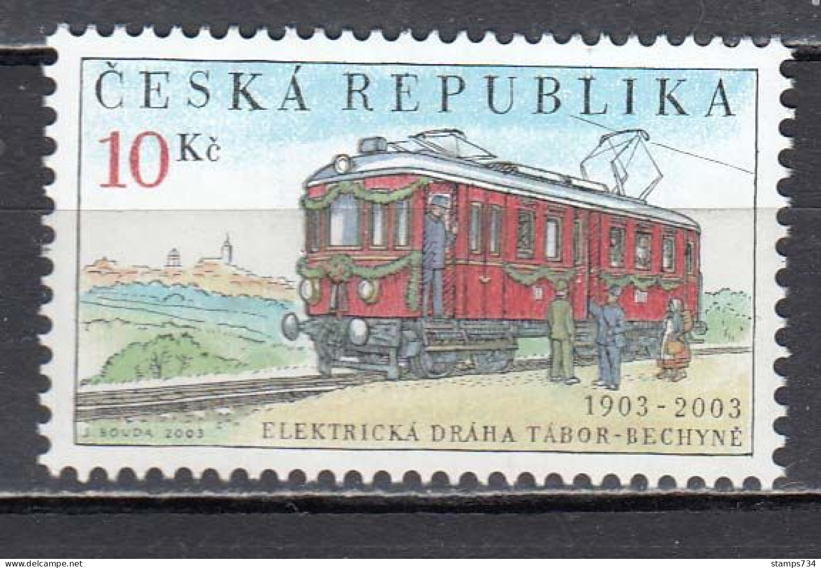 Czech Rep. 2003 - Train, Mi-Nr. 358, MNH** - Unused Stamps