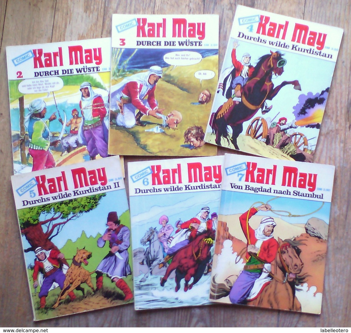 KARL MAY Un Lot De 6 Livres / N° 2, 3, 4, 5, 6, 7 - Other & Unclassified