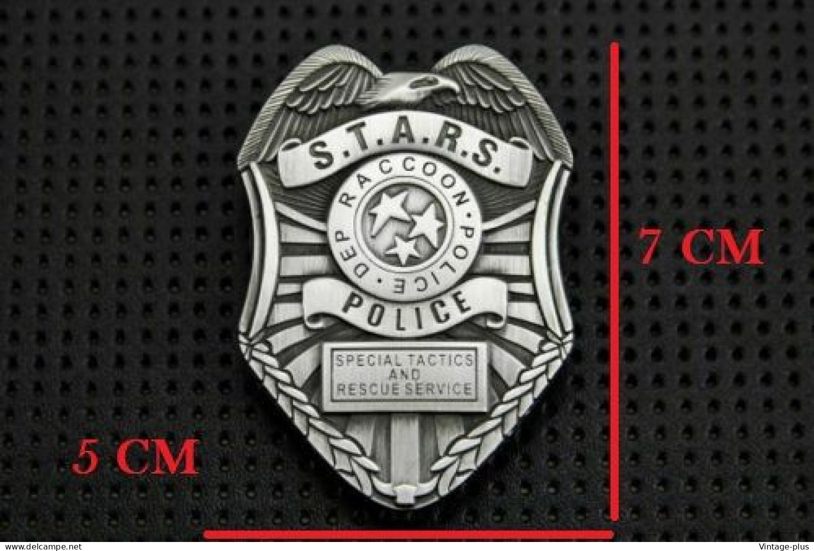 US POLICE BADGE POLIZIA DISTINTIVO SPECIAL AGENT STARS SPECIAL TACTICS AND RESCUE SERVICE - USA - MARON'S CORP