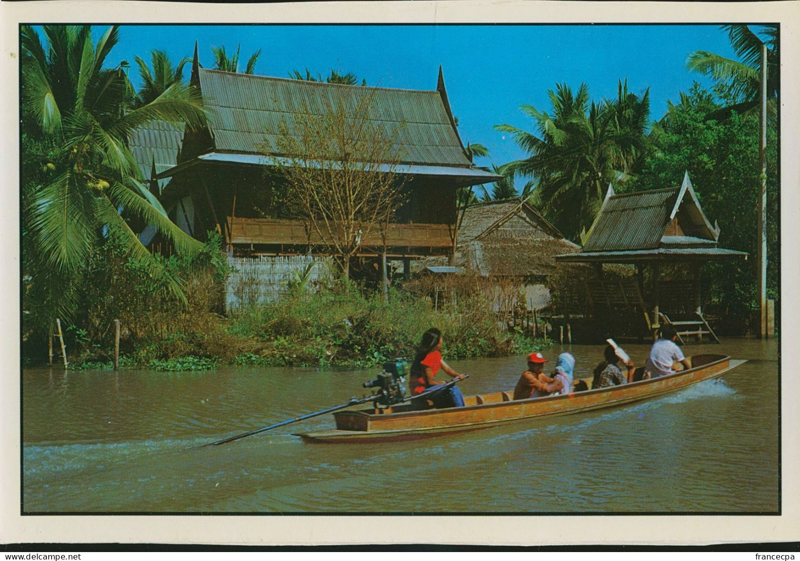 12546 - THAILAND - BANGKOK - Belle Vue Sur Le Canal De Klong - Thaïlande