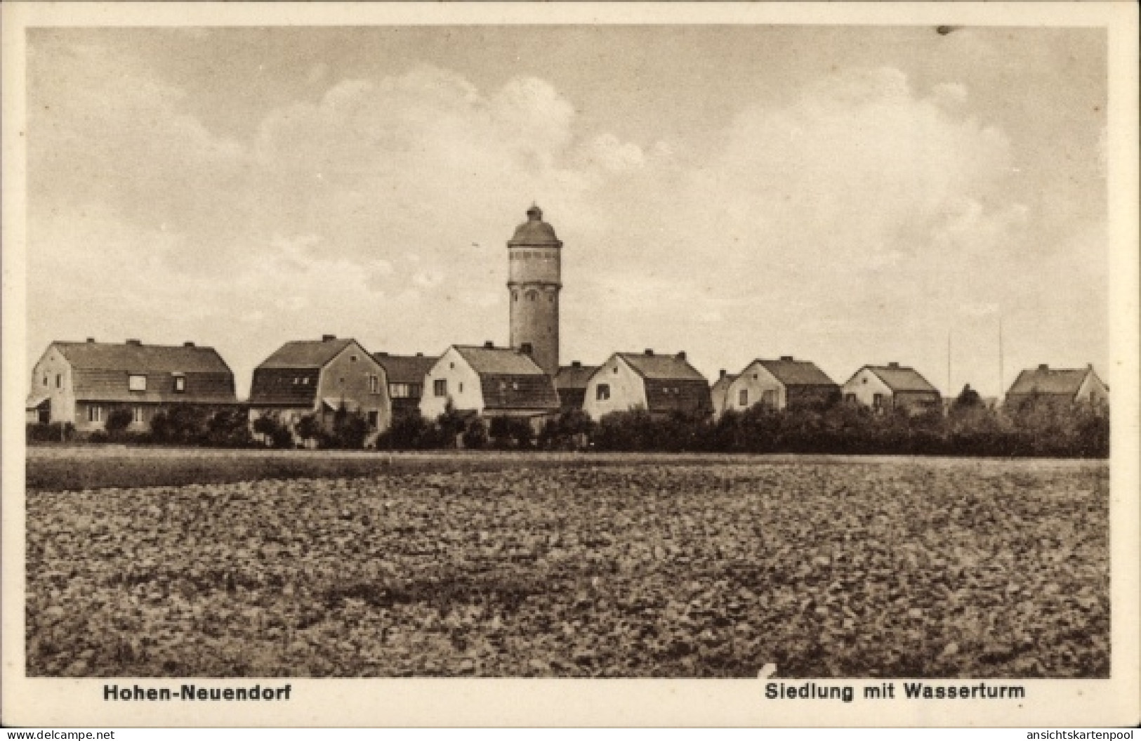 CPA Hohen Neuendorf Oberhavel, Siedlung Mit Wasserturm - Torres De Agua