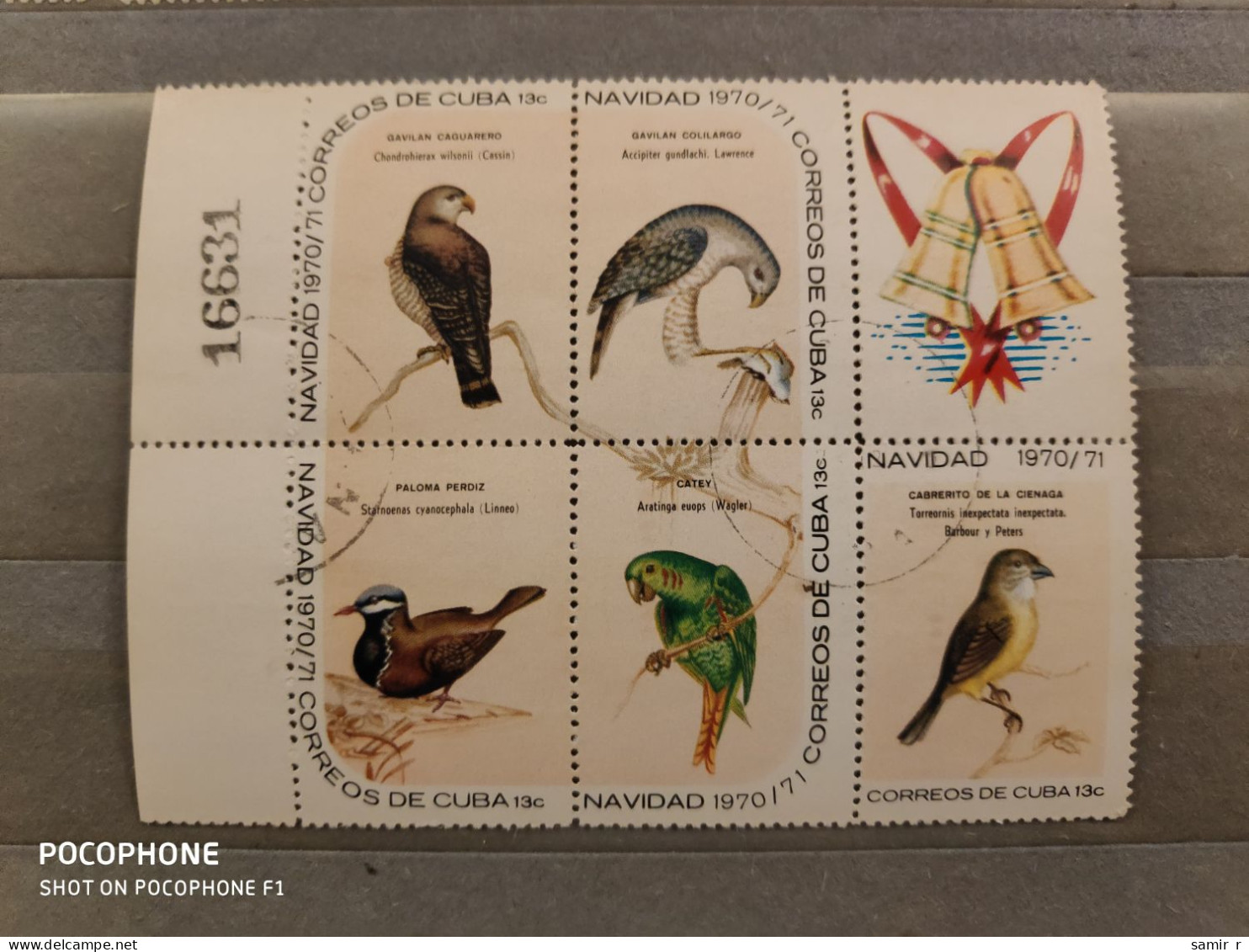 1970 Cuba Birds (F17) - Used Stamps