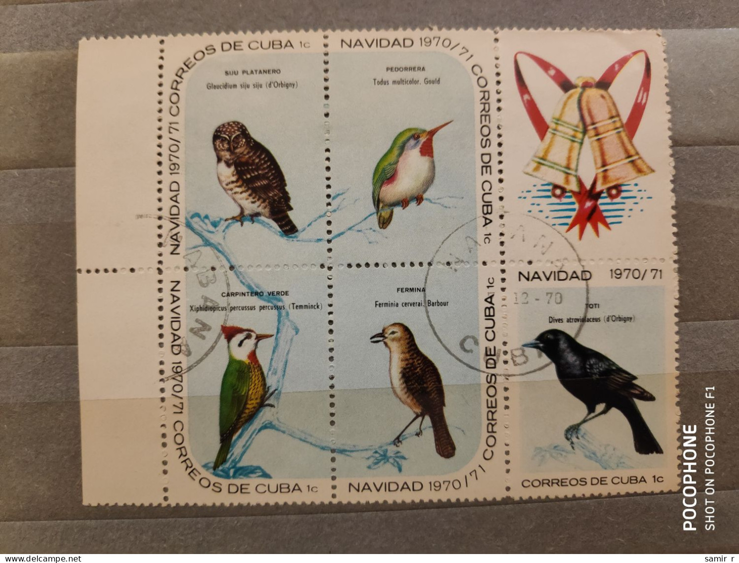 1970 Cuba Birds (F17) - Used Stamps