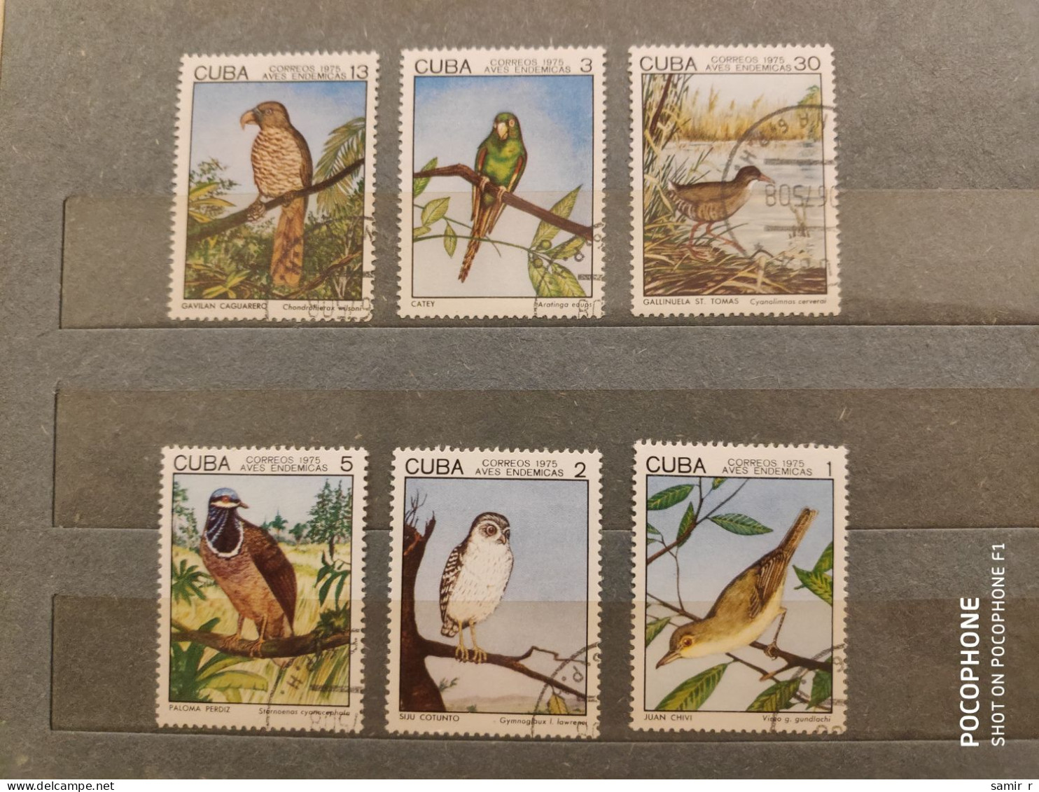 1975 Cuba	Birds (F17) - Usati