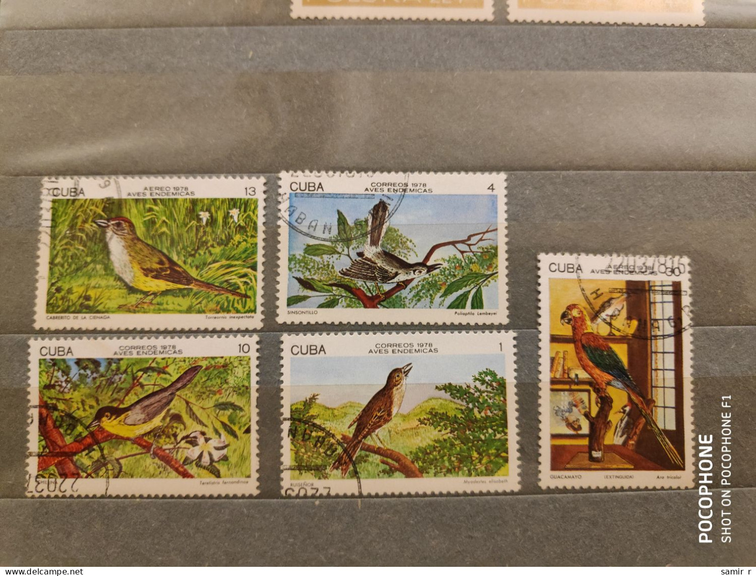 1978 Cuba Birds (F17) - Used Stamps
