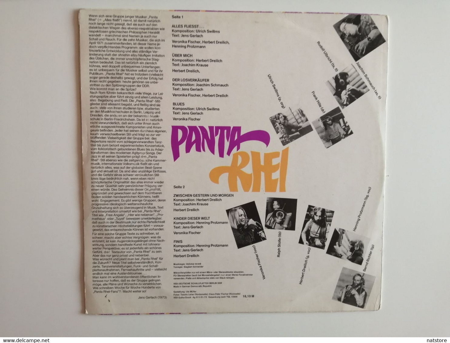1973..GDR..VINYL RECORDS..PANTA RHEI - Andere - Duitstalig