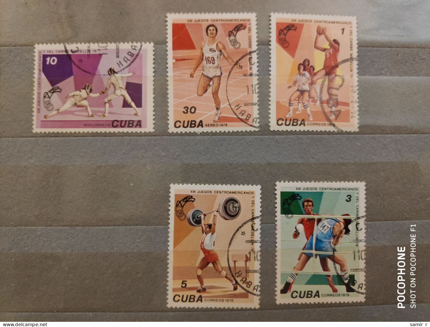 1978 Cuba Fencing Boxing Basketball (F17) - Usados