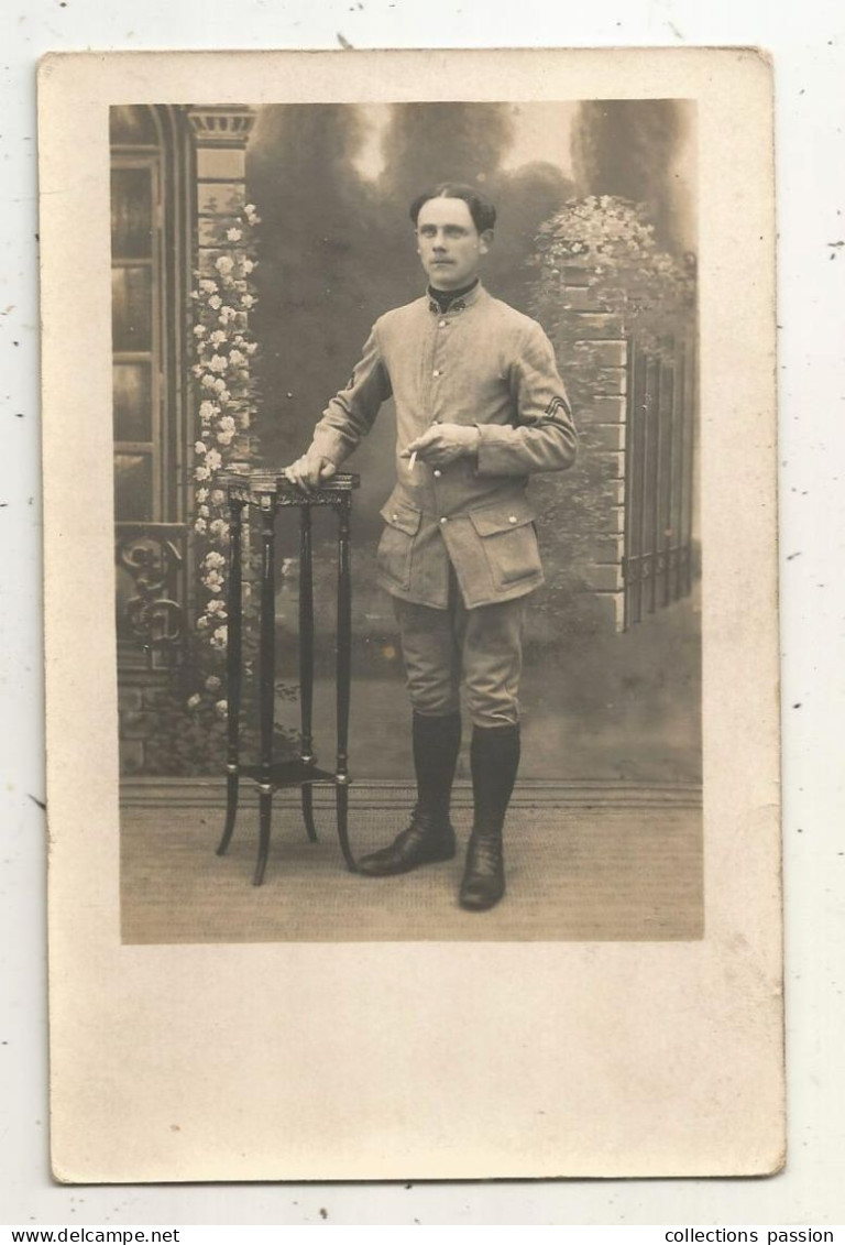 Cp, Carte Photo, Militaria, Militaire Du 66 E, Vierge - Personen