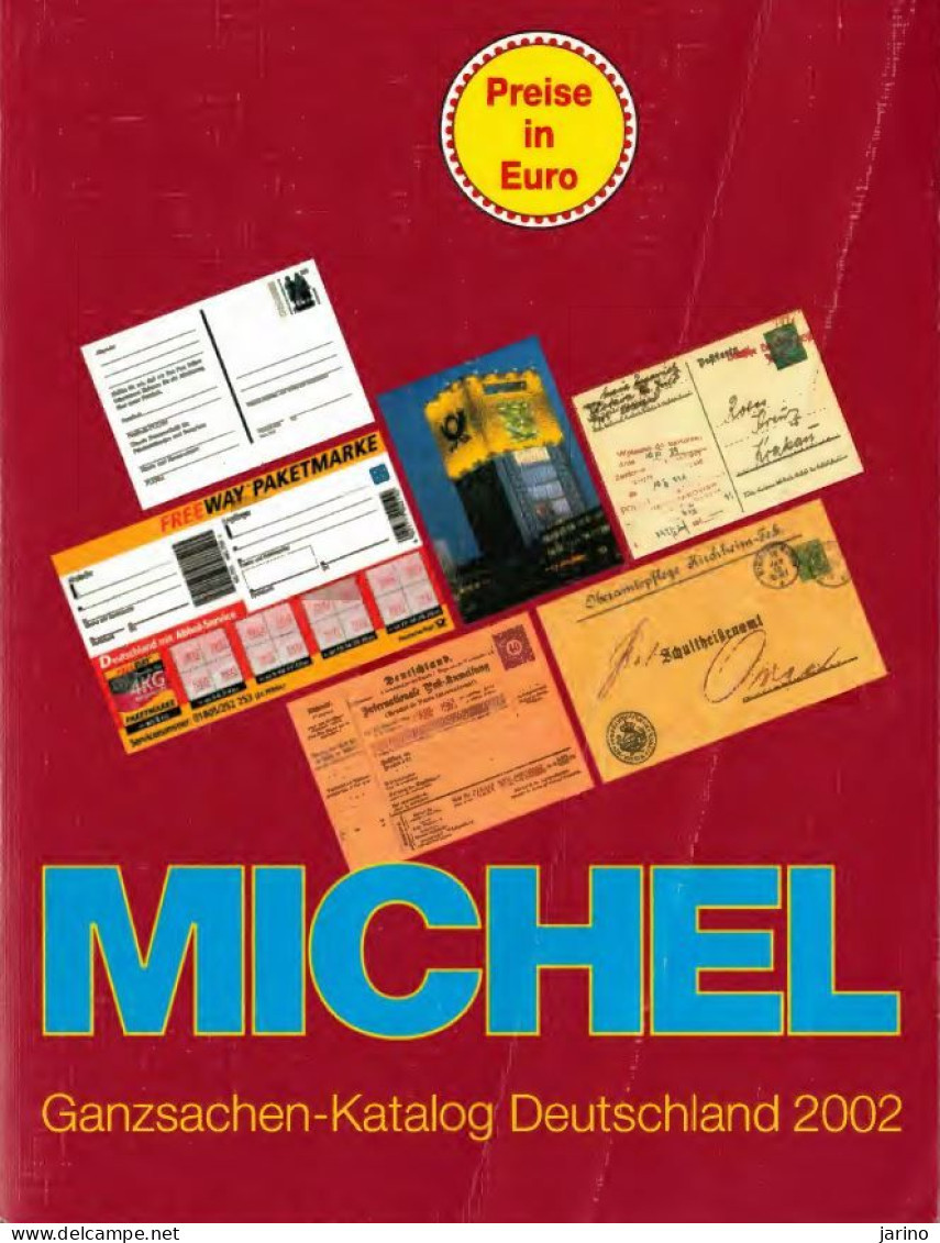 Catalogue Michel Ganzsachen Deutschland 2002 On CD, 532 Pages, - Deutsch