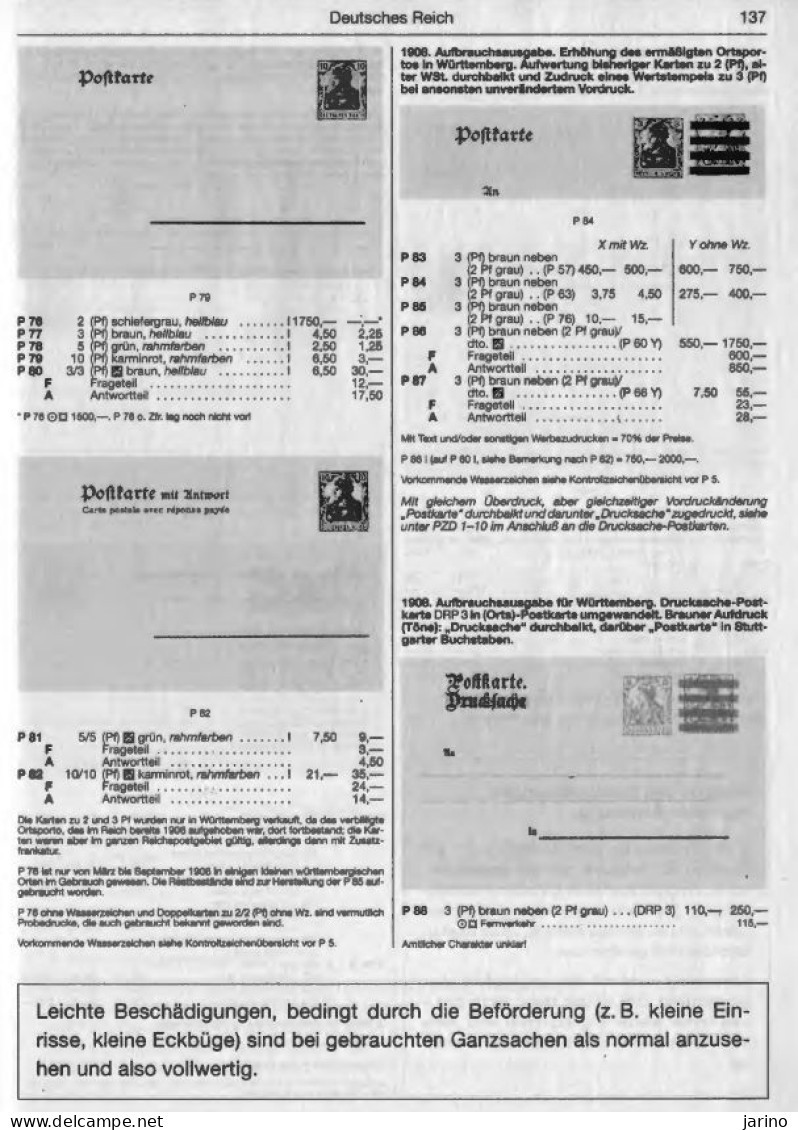 Catalogue Michel Ganzsachen Deutschland 2002 On CD, 532 Pages, - Allemand