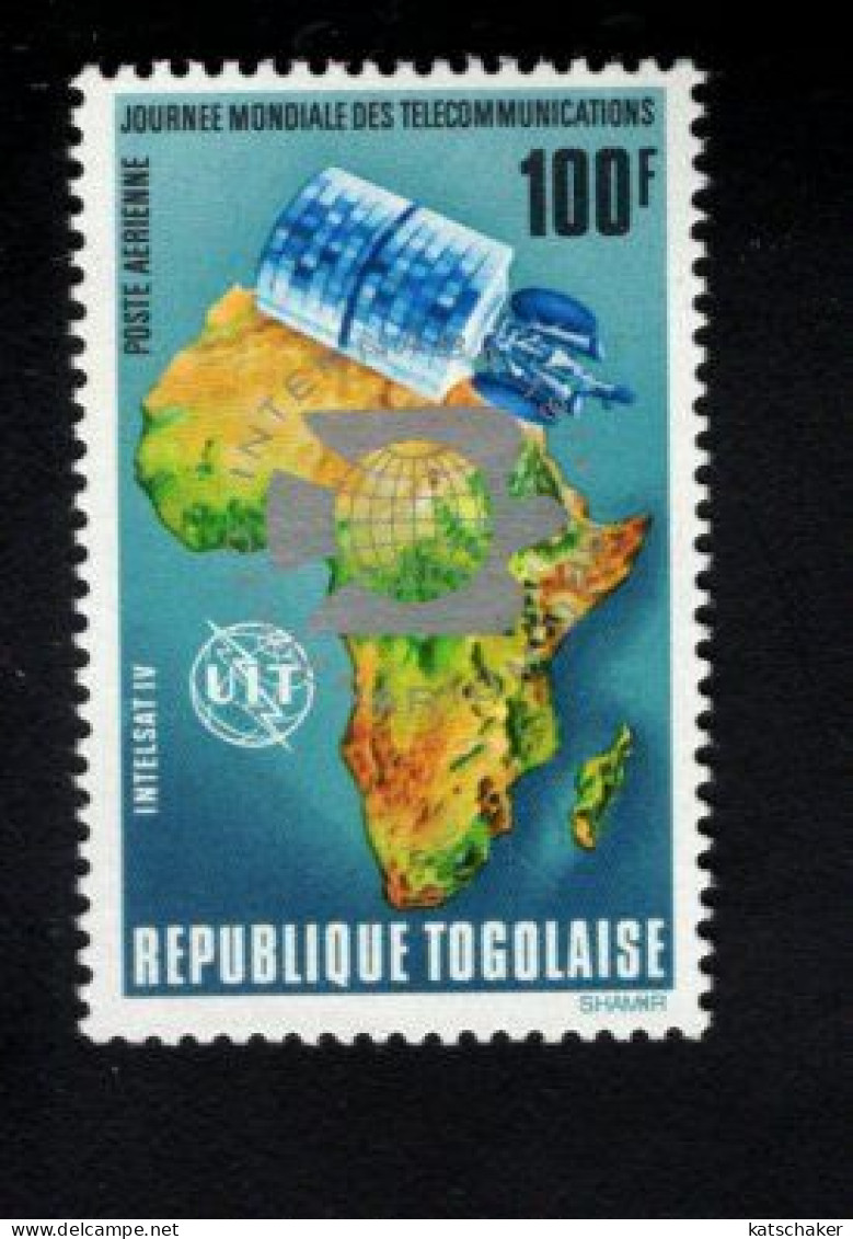 1819864368 1974 (XX)  SCOTT C229 POSTFRIS MINT NEVER HINGED - 4TH WORLD TELECOMMUNICATIONS DAY OVERPRINTED IN SILVER - Togo (1960-...)