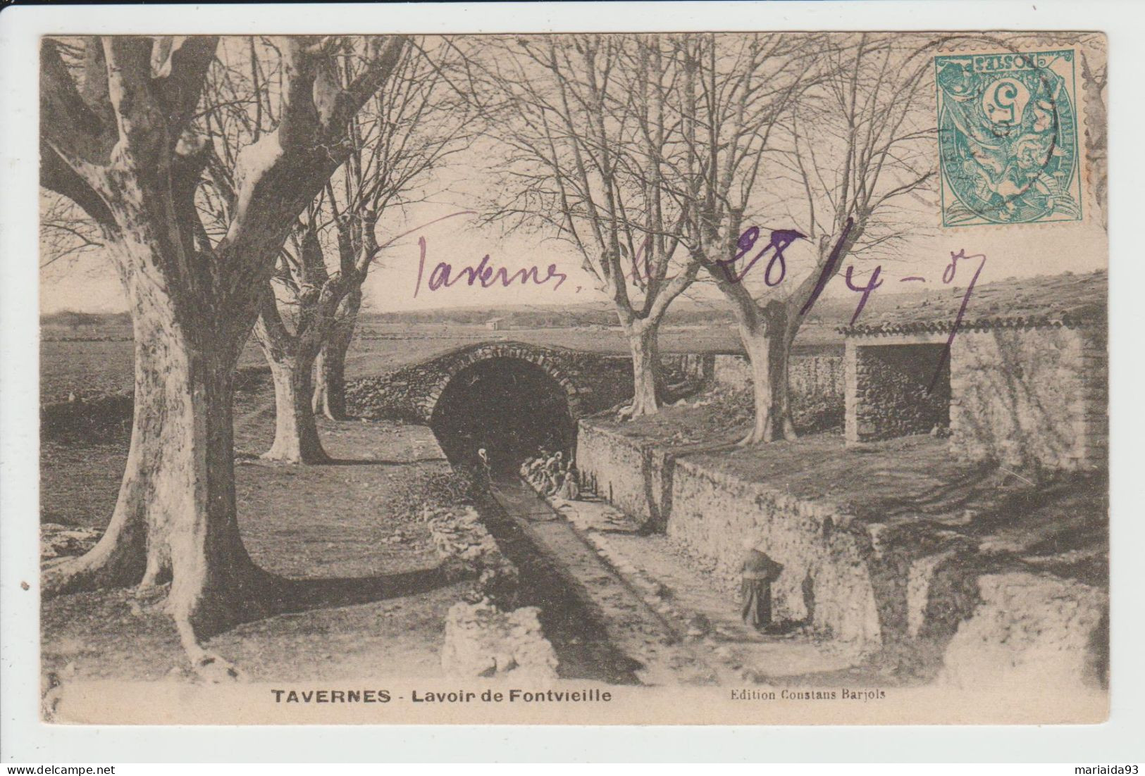 TAVERNES - VAR - LAVOIR DE FONTVIEILLE - Tavernes