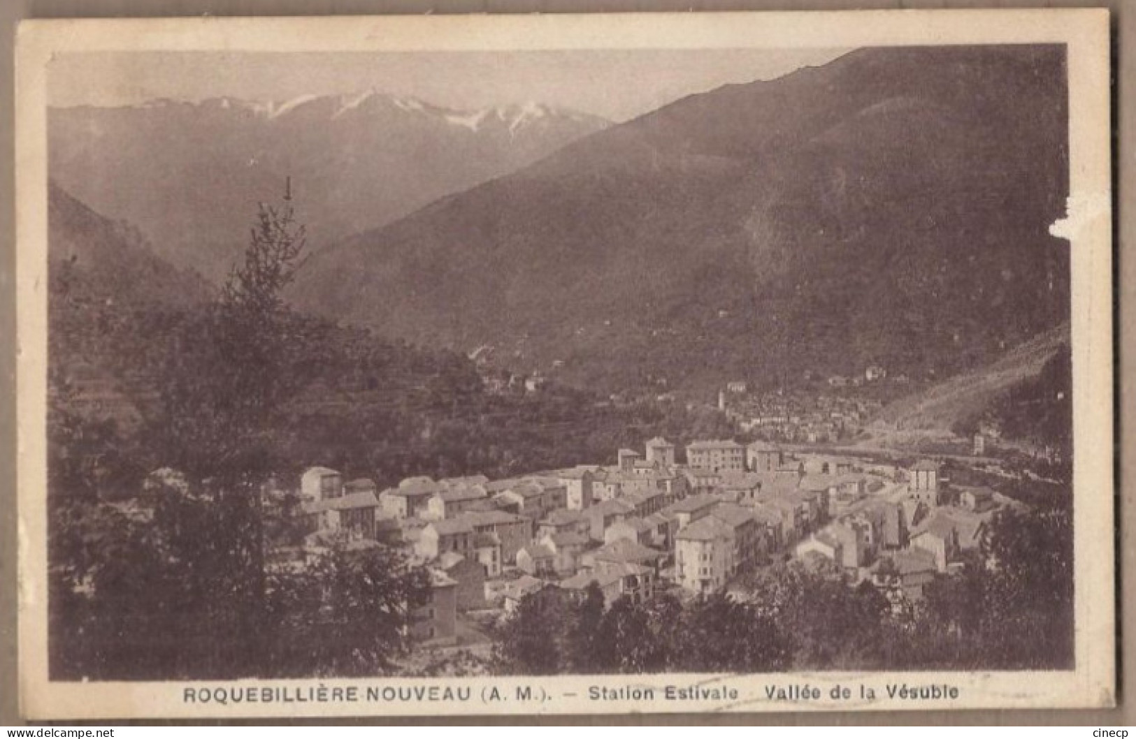 CPA 06 - ROQUEBILLIERE NOUVEAU - Roquebillière Nouveau - Vallée De La Vésubie - TB PLAN Vue Générale Centre - Roquebilliere