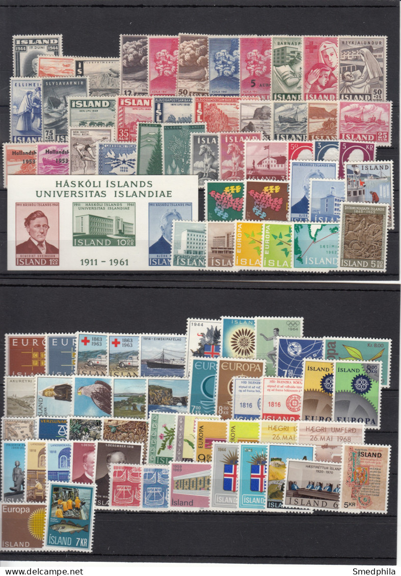 Iceland - Lot Mint Hinged * - Collections, Lots & Series