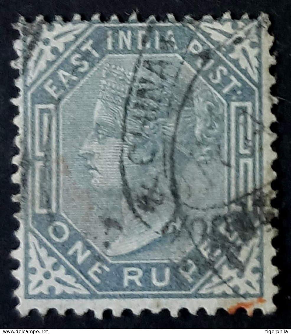 BRITISH INDIA 1874 1Re Queen Victoria Used SG79 CV£38 - 1858-79 Kronenkolonie