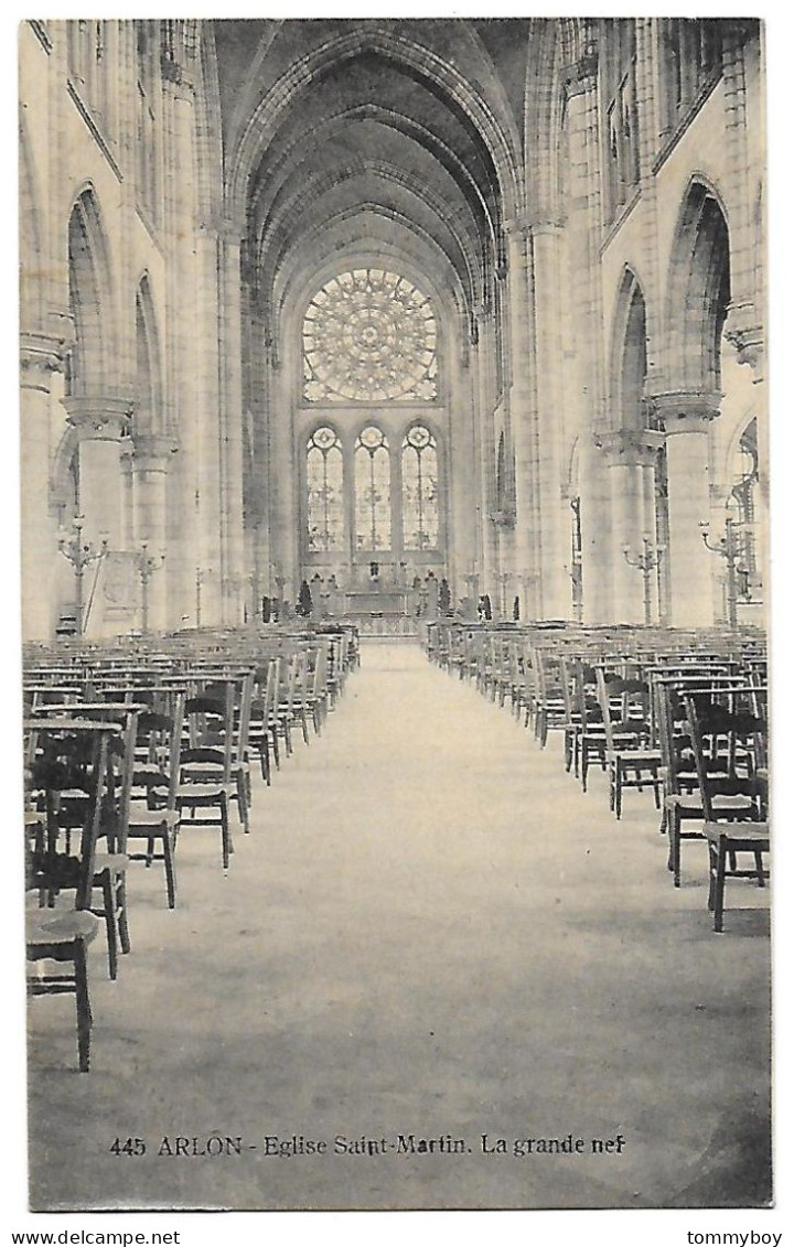 CPA Arlon, Eglise Saint-Martin, La Grande Nef - Aarlen