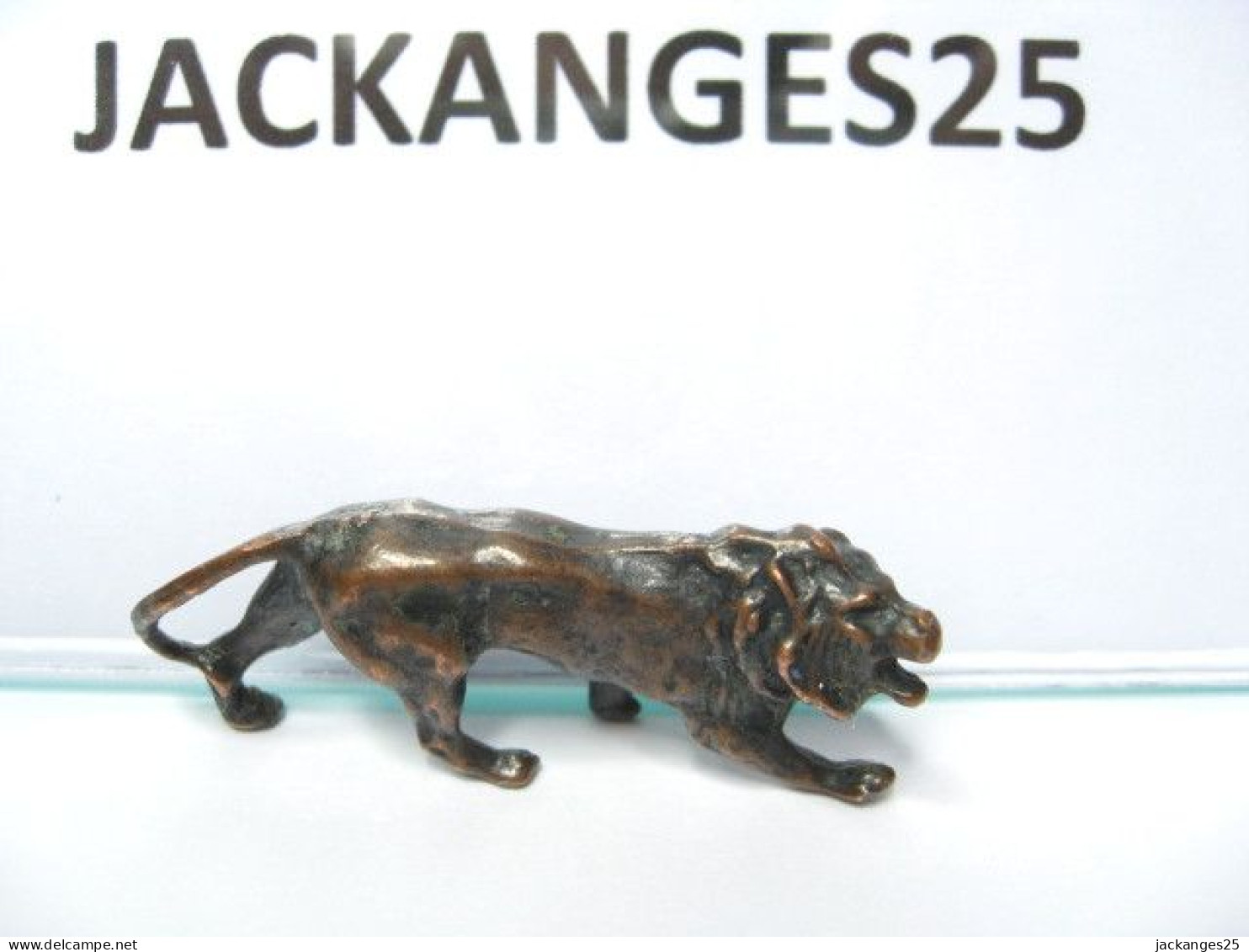 KINDER METAL BRUNI  ANINAUX LION N° 4 1978 SANS OHNE WITHOUT BPZ - Figurines En Métal