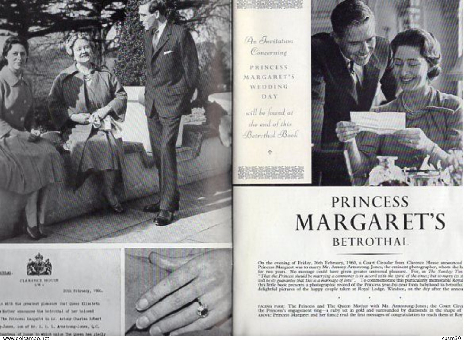 Princess MARGARET'S Betrothal Book, 1960 - Bibliographies, Index