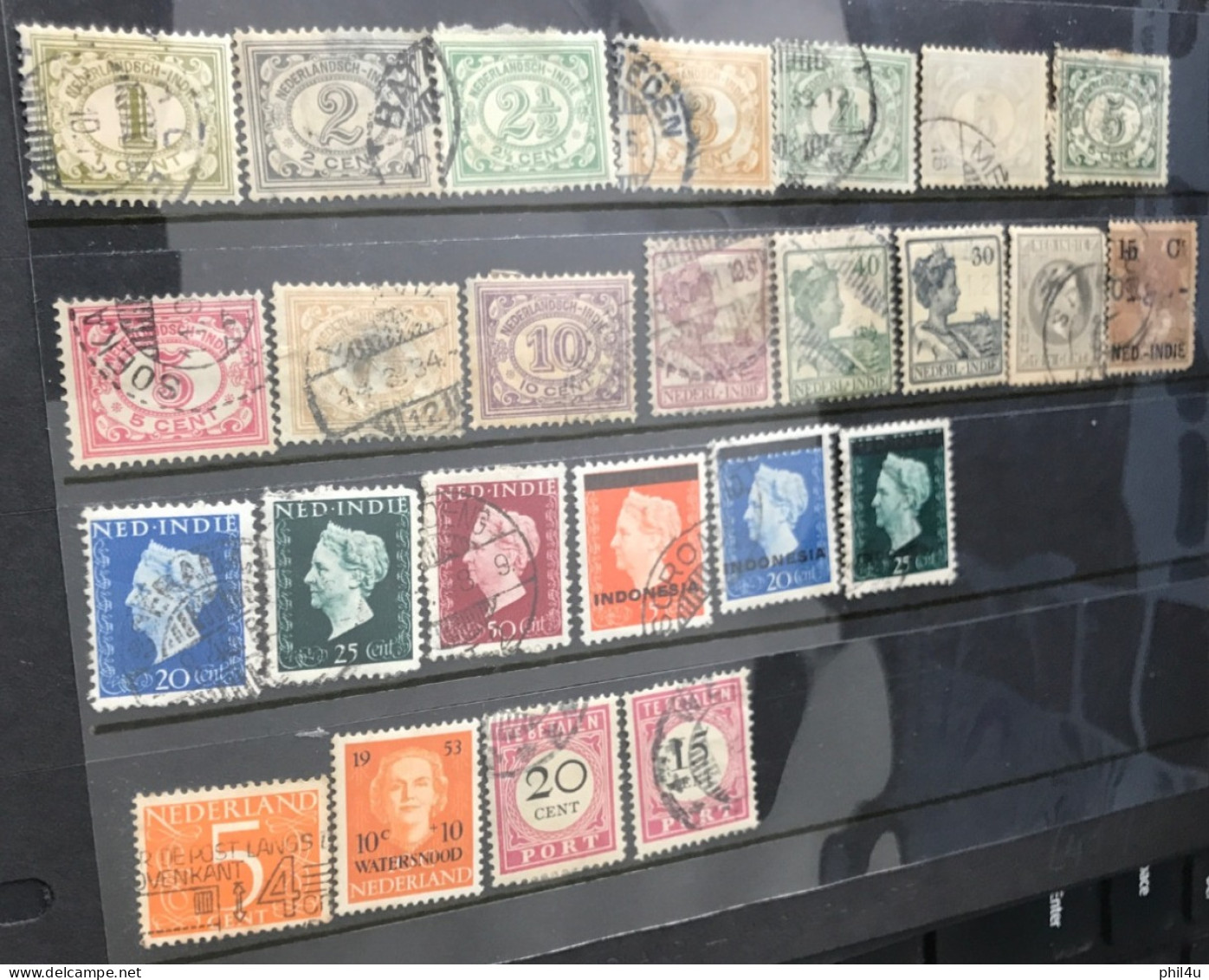 51+ Nederland QV Optd Stamps Cat £40 As Stated See Photos - Colecciones Completas