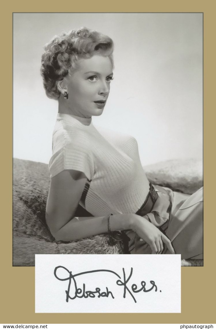 Deborah Kerr (1921-2007) - Danseuse Et Actrice - Carte Signée + Photo - Schauspieler Und Komiker