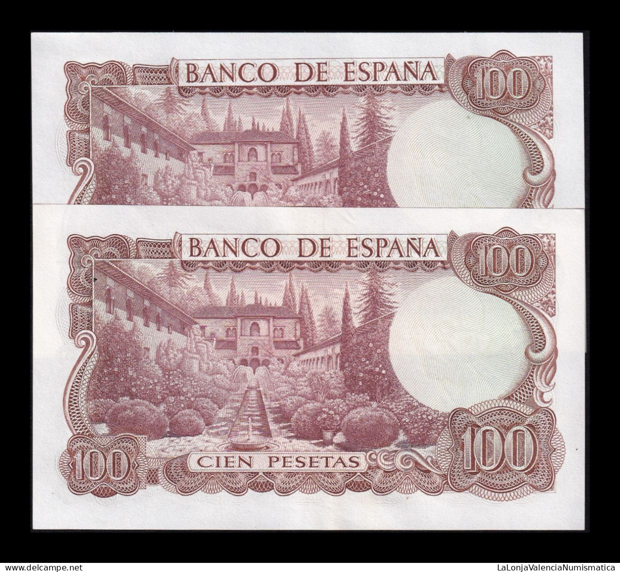 España Spain Pareja 100 Pesetas Manuel De Falla 1970 Pick 152a Sin Serie Ebc+ Xf+ - 100 Pesetas