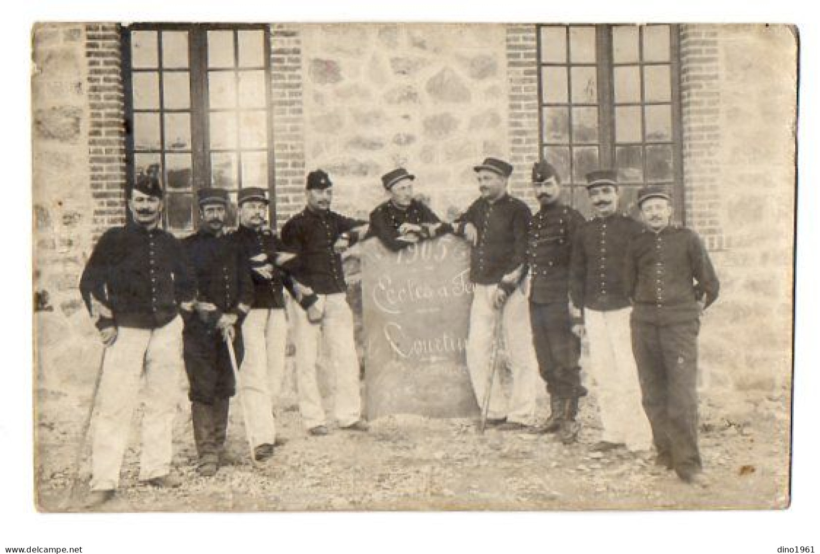 CPA 3404 - MILITARIA - Carte Photo Militaire - Ecole De Feu - 36 ème Rgt D'Artillerie Au Camp De LA COURTINE - Characters