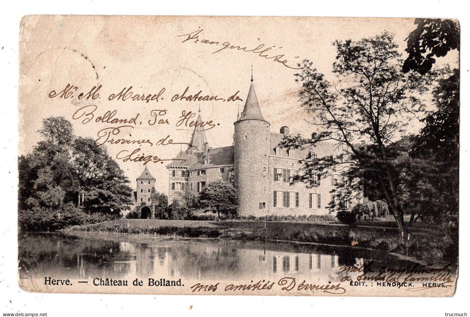 18 - HERVE - Château De BOLLAND - Herve