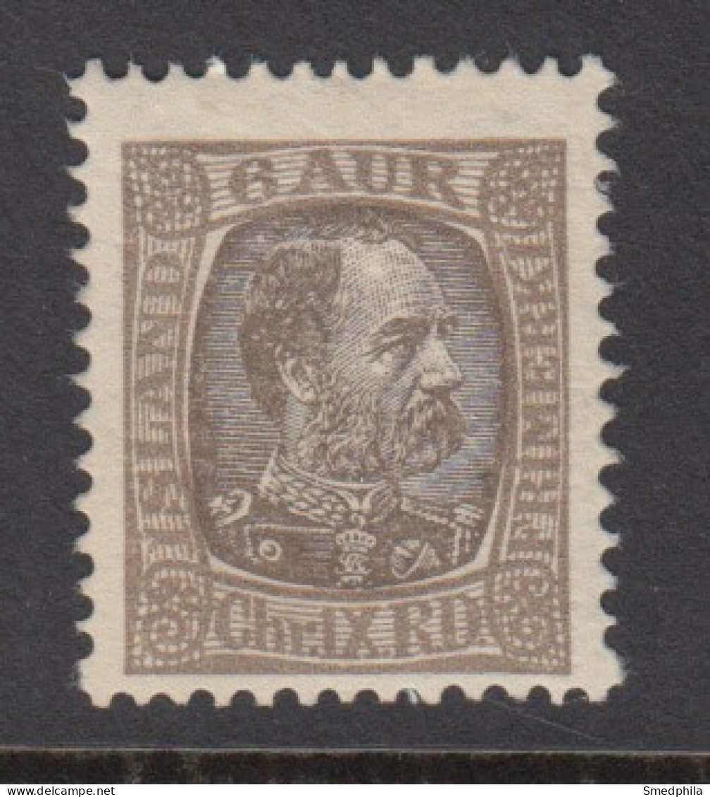 Iceland 1902 - Michel 38 Mint Hinged * - Neufs