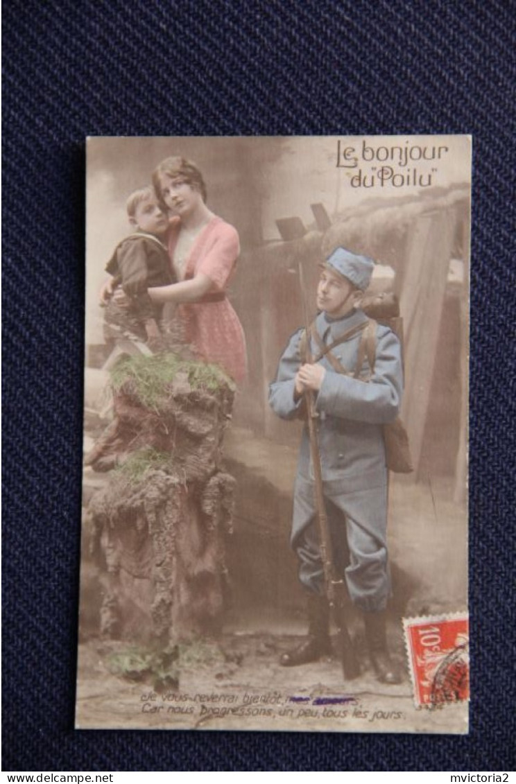 MILITARIA , Patriotique : Le Bonjour Du Poilu - Patriotic