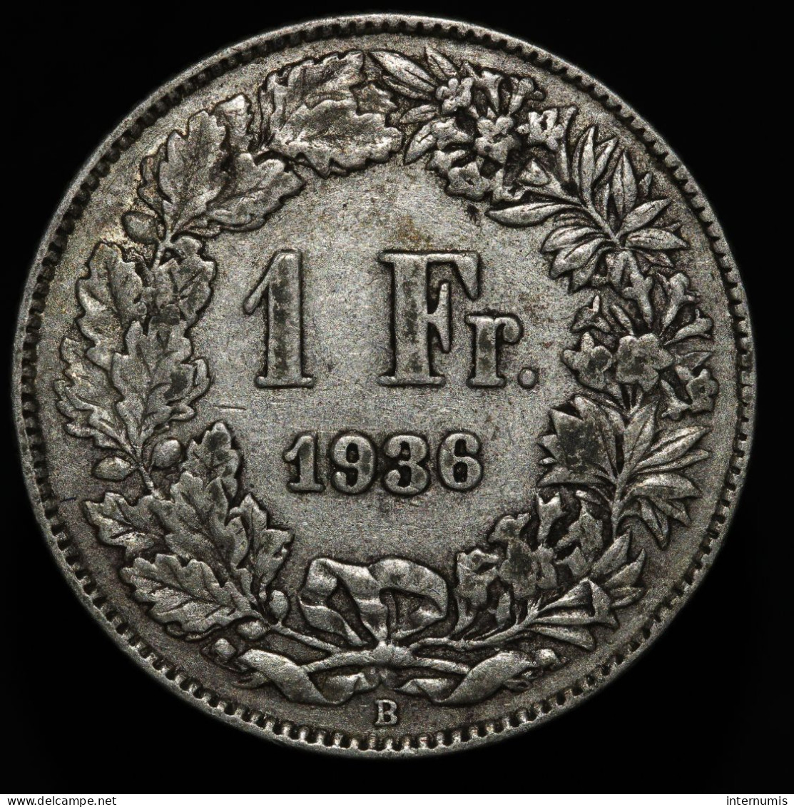 Suisse / Switzerland, 1 Franc, 1936, Argent (Silver) - Autres & Non Classés