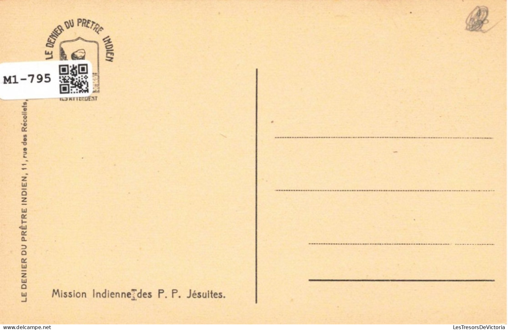 CPA - Mission Indienne Des P.P. Jésuites - En Prière - Intérieur D'une église - Prêtres - Animé - Carte Postale Ancienne - Chiese E Conventi