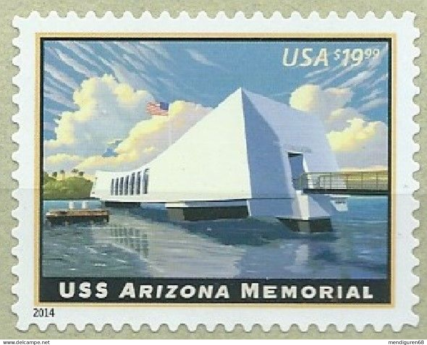 VERINIGTE STAATEN ETATS UNIS USA 2014 ARIZONA MEMORIAL $19.99 MNH SN 4873 MI 5065 YT 4691 SN 5494 - Ongebruikt